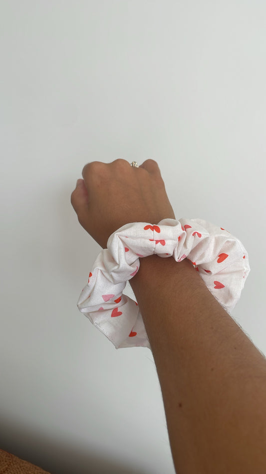 Le chouchou motif coeur
